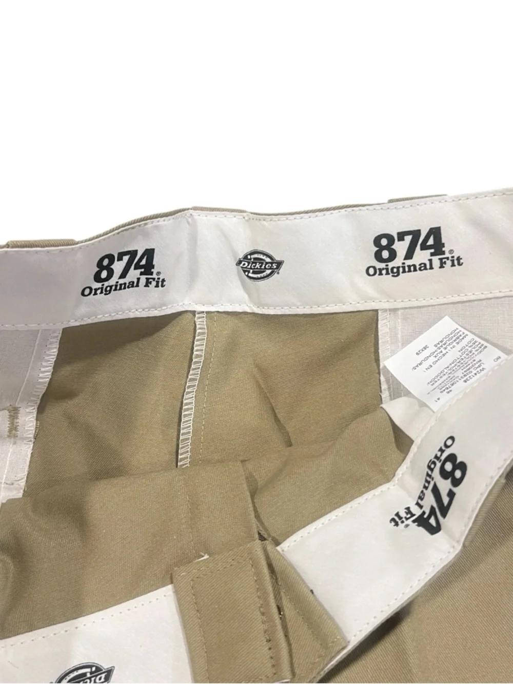 Dickies 874 Original Fit Work Pant Wrinkle Resistant Khaki Size 38x29